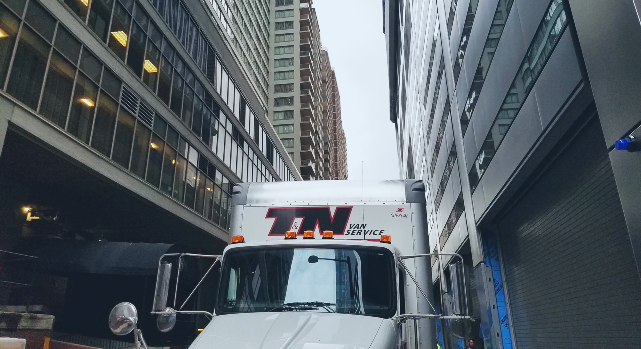 T&N Van in the city